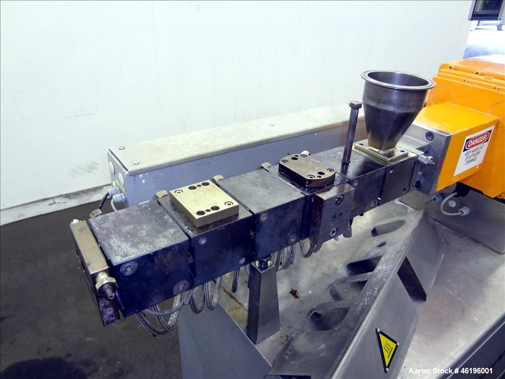 Used Leistritz Twin Screw Co-Rotating Extrusion Line
