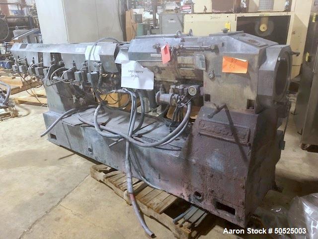 Used 50mm Leistritz Co-Rotating Twin Screw Extruder with 40/1 L/D.