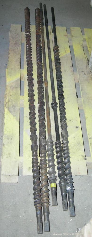 Used Maris 40 MM Twin Screw Extruder, Model TM40WW. Approximately 40:1 L/D ratio. Co-rotating screw design. 9 barrel sections measuring from the back of the feed barrel to end barrel is 62", (1) vent...