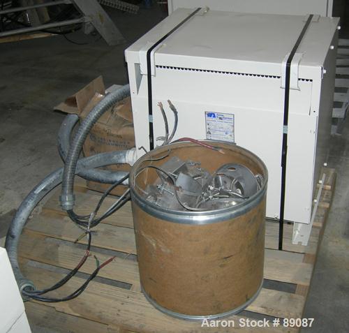 Used Maris 40 MM Twin Screw Extruder, Model TM40WW. Approximately 40:1 L/D ratio. Co-rotating screw design. 9 barrel sections measuring from the back of the feed barrel to end barrel is 62", (1) vent...
