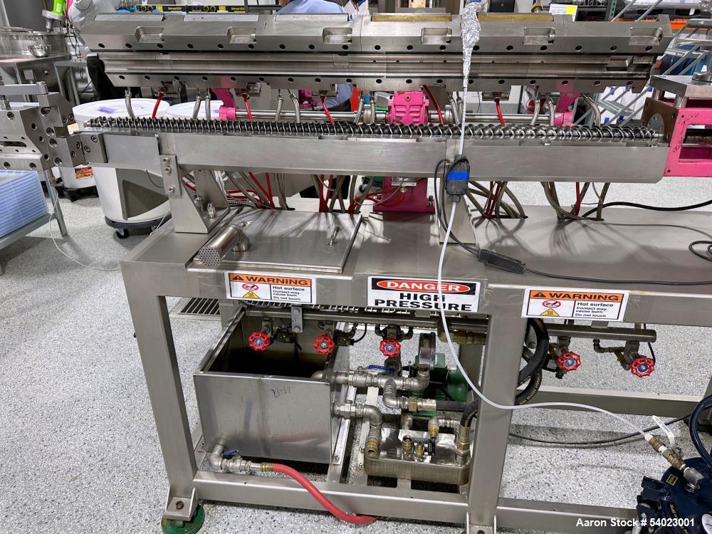 Used Xinda PSHJ-35 Twin Screw Extruder – 35.6mm, 42:1 L/D, 600 RPM, Clam Shell Barrel, 15kW, With Conveyor & Cutter – 2021