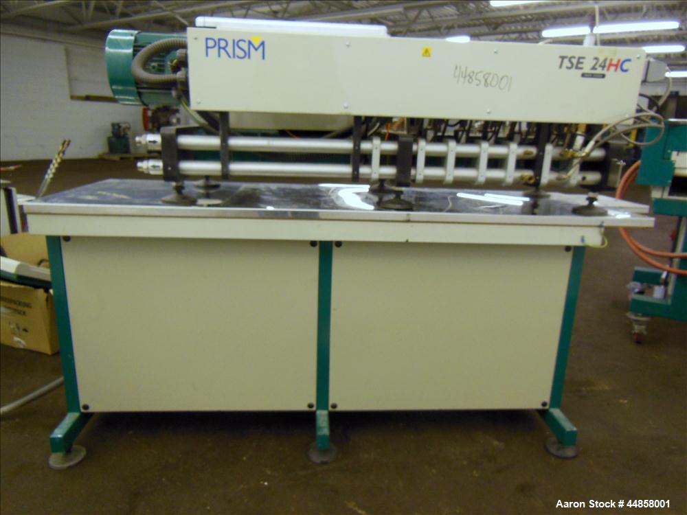 Used Prism TSE24-HC Lab Size Twin Screw Extrusion Line