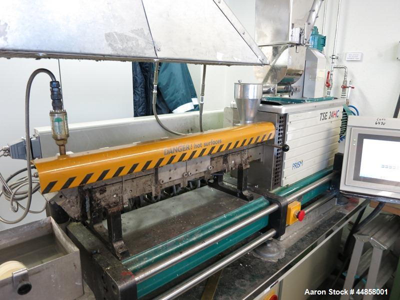 Used Prism TSE24-HC Lab Size Twin Screw Extrusion Line