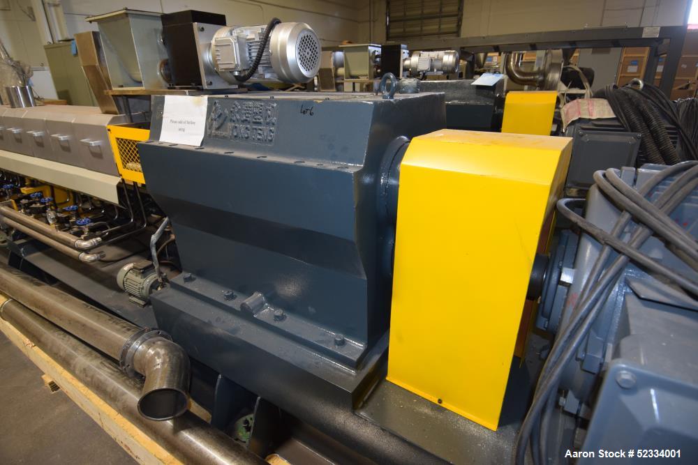 Used Yong Teng 72.5mm Co-Rotating Blocking Parallel Twin Screw Extruder