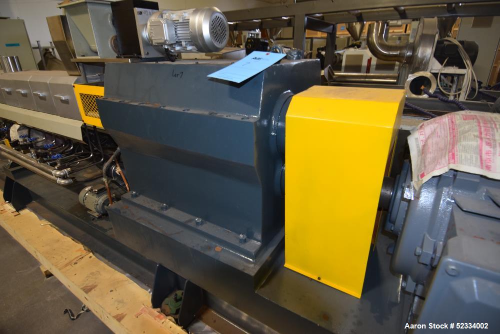 Used Yong Teng 72.5mm Co-Rotating Blocking Parallel Twin Screw Extruder