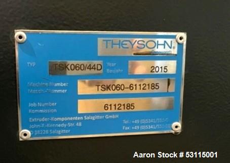 Theyson TSK 060-44D-EXH 1500 60MM Twin Screw Extruder