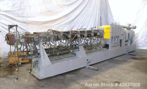 Used Theysohn 90 mm Twin Screw Extruder/ Compounder, Type TSK 90/40D