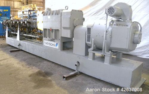 Used Theysohn 90 mm Twin Screw Extruder/ Compounder, Type TSK 90/40D