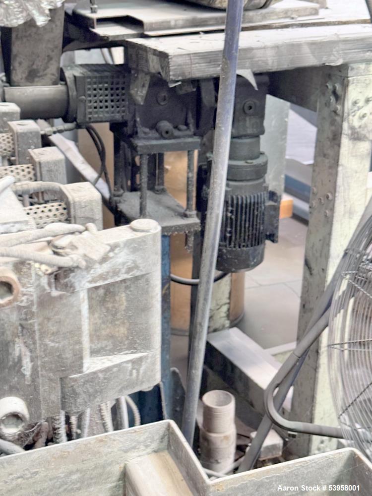 Used Theysohn 45mm Co-Rotating Twin Screw Extruder TSK-N 045 – 500 RPM, 50 HP Gearbox, Side Feeder