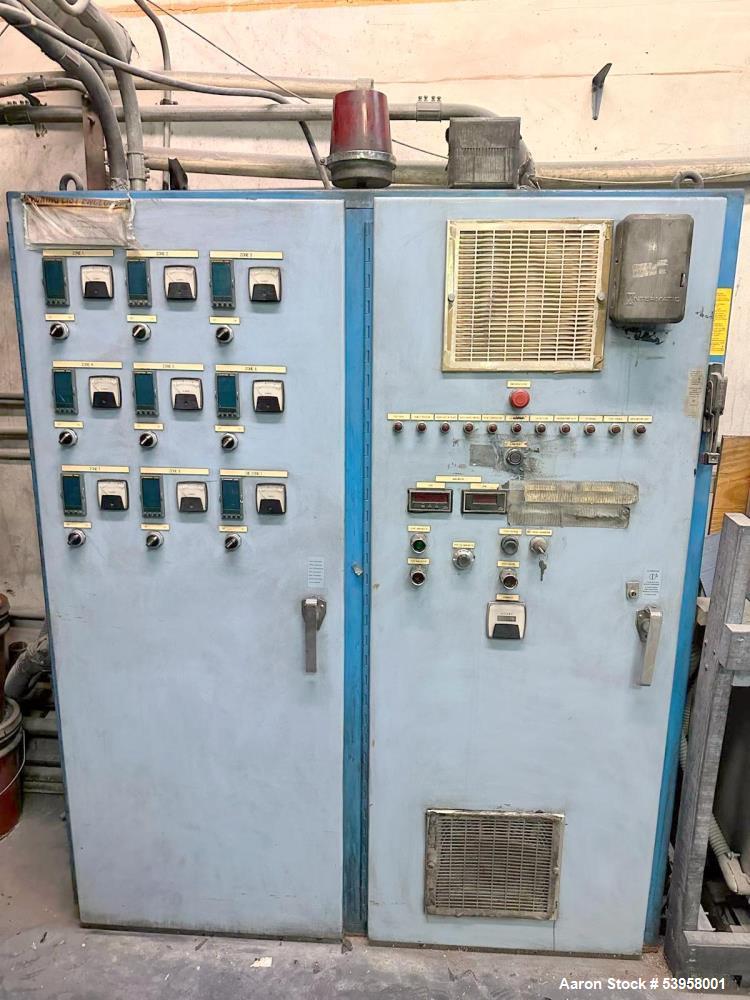 Used Theysohn 45mm Co-Rotating Twin Screw Extruder TSK-N 045 – 500 RPM, 50 HP Gearbox, Side Feeder