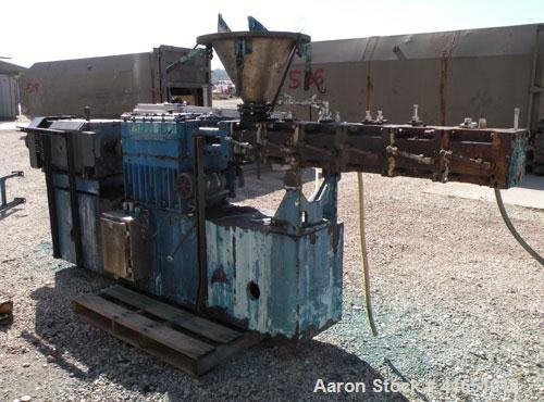 Used Werner Pfleiderer 58mm Continua Twin Screw Extruder, Type 58/28