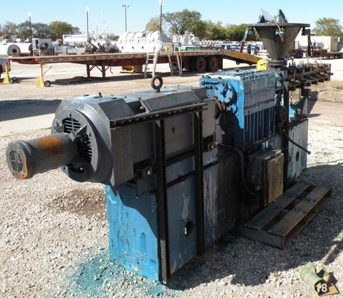 Used Werner Pfleiderer 58mm Continua Twin Screw Extruder, Type 58/28