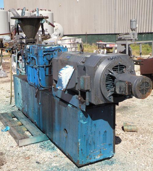 Used Werner Pfleiderer 58mm Continua Twin Screw Extruder, Type 58/28