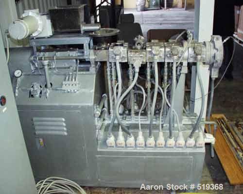 USED: Werner & Pfleiderer lab size twin screw extruder, type ZDSK28.27:1 L/D. 1.1" diameter x 30" long (28mm x 773mm) side by side screws.Electrically heated 6 zones and water cooled. Screw speed 15-...
