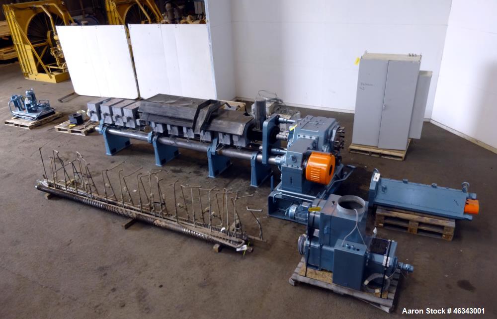 Used Werner & Pfleiderer ZSK 120MM Twin Screw Extruder.