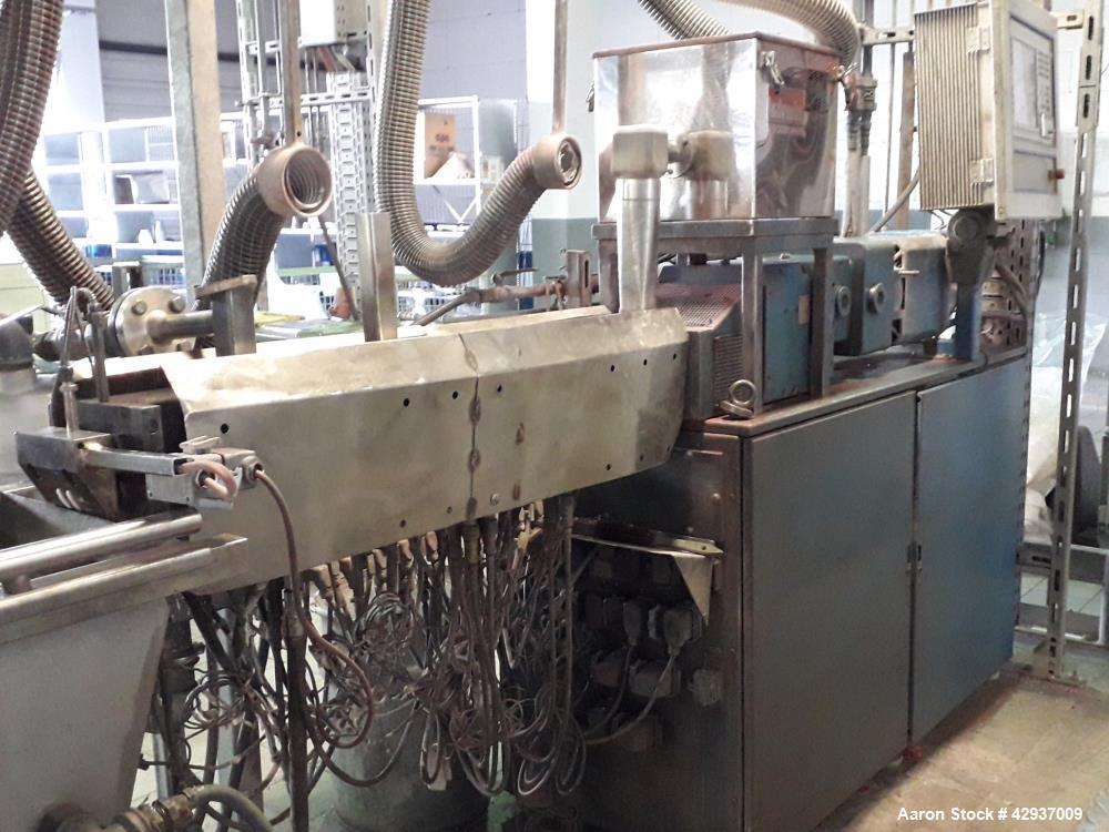 Used Werner & Pfleiderer Twin Screw Extruder, Type ZSK 25 P8 E WLE
