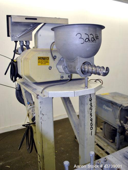 Used Coperion Werner Pfleiderer 25mm Twin Screw Extruder, Type ZSK-25. Manufactured New 2002. Approximate 40 to 1 L/D ratio. Co-Rotating intermeshing side by side screw design. 12 total Barrel sectio...