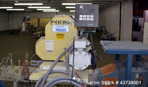 Used Coperion Werner Pfleiderer 25mm Twin Screw Extruder, Type ZSK-25. Manufactured New 2002. Approximate 40 to 1 L/D ratio. Co-Rotating intermeshing side by side screw design. 12 total Barrel sectio...