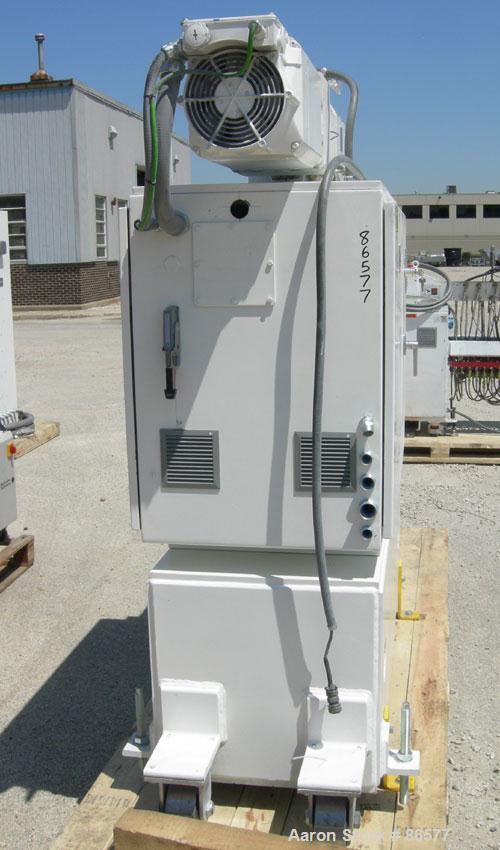 USED: Coperion Werner Pfleiderer Mega Compounder, model ZSK-26MC. Twin screw extruder, 26mm screw diameter, screw rpm is 120-1200 rpm having a max torque of 106 Nm per shaft. 12 electrically heated/w...