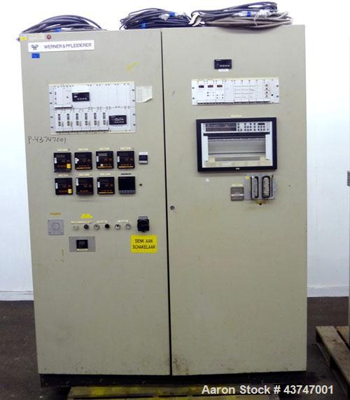 Used Werner Pfleiderer 30mm Twin Screw Extruder, Type ZSK 30 w 9/2. Co-Rotating intermeshing side by side screw design. Approximate 39 to 1 L/D ratio. 10 Barrel sections, (1) feed section, no hopper,...