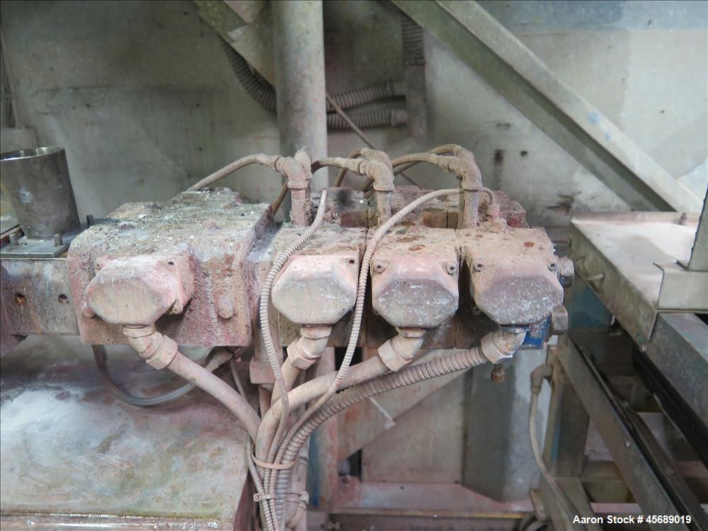 Used Werner &Pfleiderer 30mm Twin Screw Extruder, Model ZSK-30.  15 HP AC motor.  Includes; Schenck Accurate 602 Feeder, Baldor Drive, Newer PLC.  Controls and Drive Panel.  Built in 2000