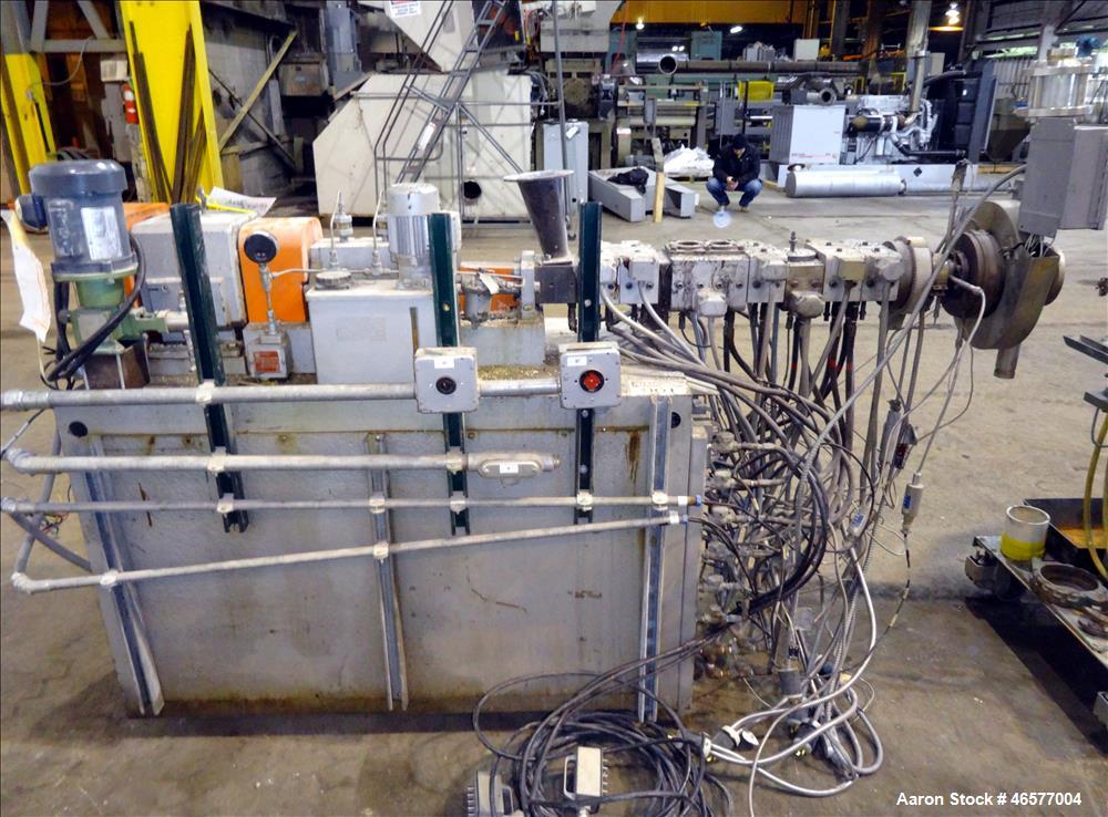 Used Werner & Pfleiderer Corp. 30mm Twin Screw Extrusion Line
