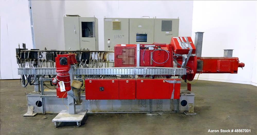 Used Werner & Pfleiderer 40mm Twin Screw Extruder, Type ZSK 40 F425.
