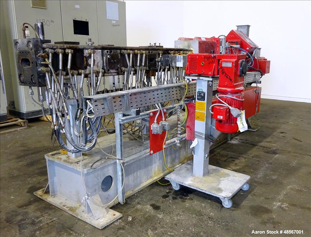 Used Werner & Pfleiderer 40mm Twin Screw Extruder, Type ZSK 40 F425.