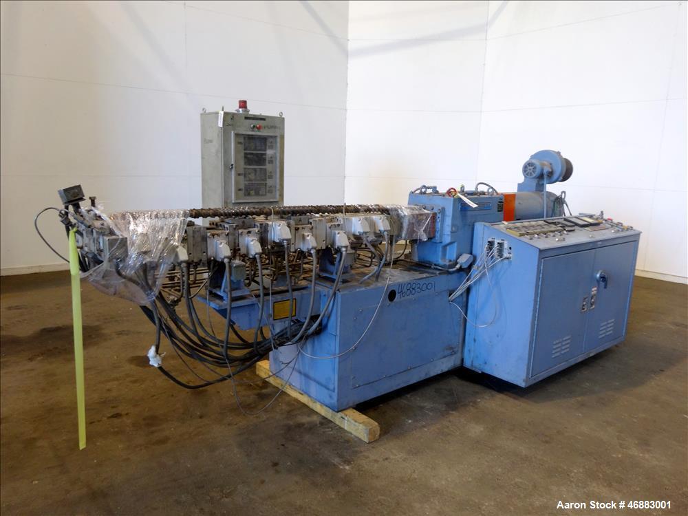 Used 40MM Werner & Pfleiderer Model ZSK40F 32.5E Co-Rotating Twin Screw Extrude
