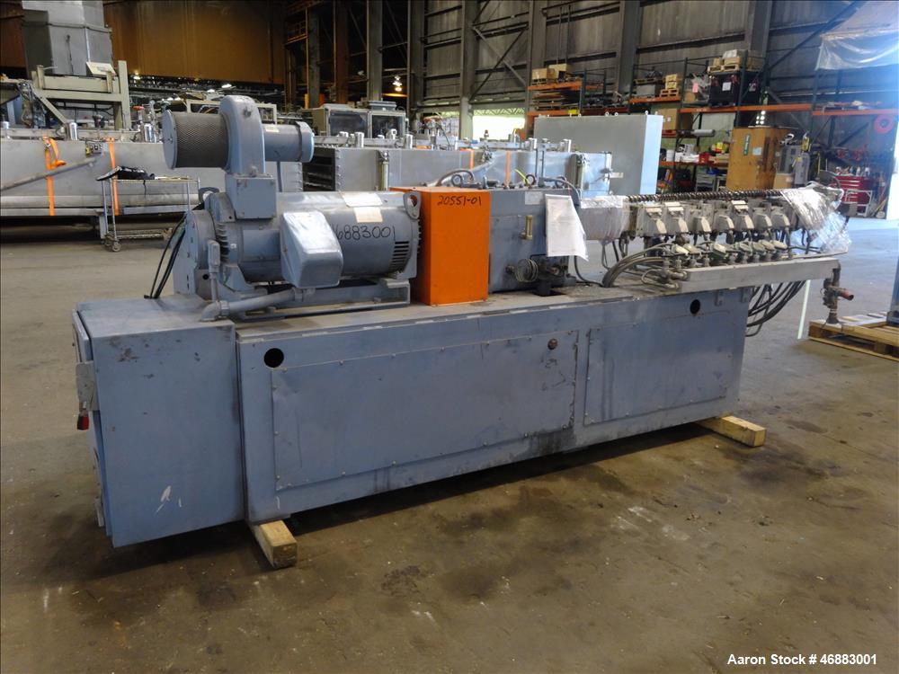Used 40MM Werner & Pfleiderer Model ZSK40F 32.5E Co-Rotating Twin Screw Extrude
