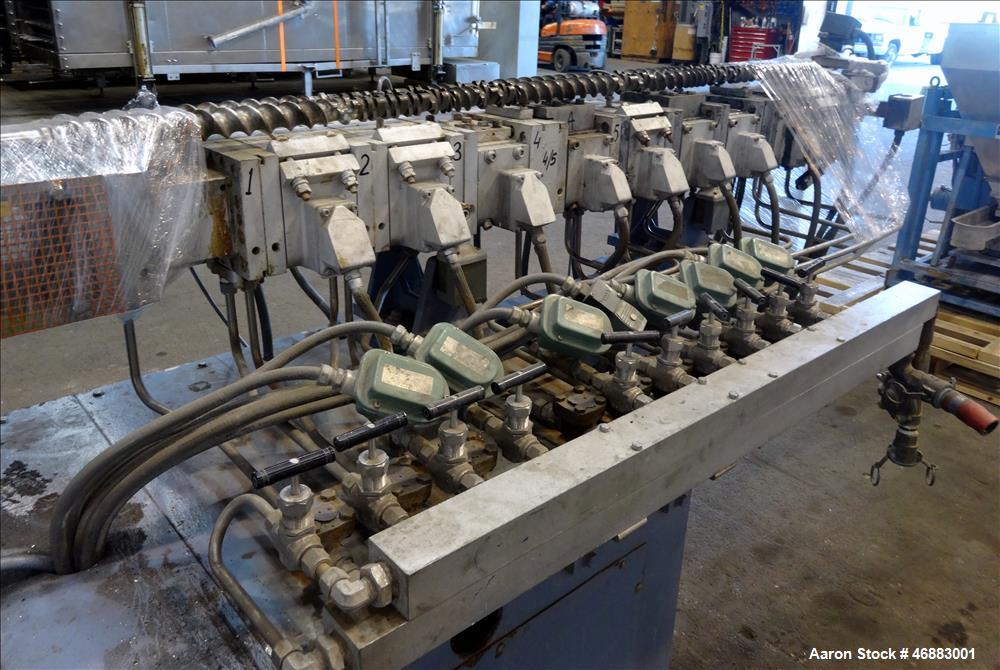 Used 40MM Werner & Pfleiderer Model ZSK40F 32.5E Co-Rotating Twin Screw Extrude