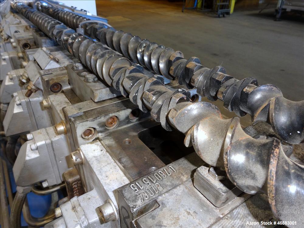 Used 40MM Werner & Pfleiderer Model ZSK40F 32.5E Co-Rotating Twin Screw Extrude