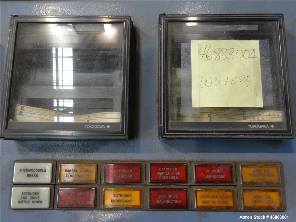 Used 40MM Werner & Pfleiderer Model ZSK40F 32.5E Co-Rotating Twin Screw Extrude