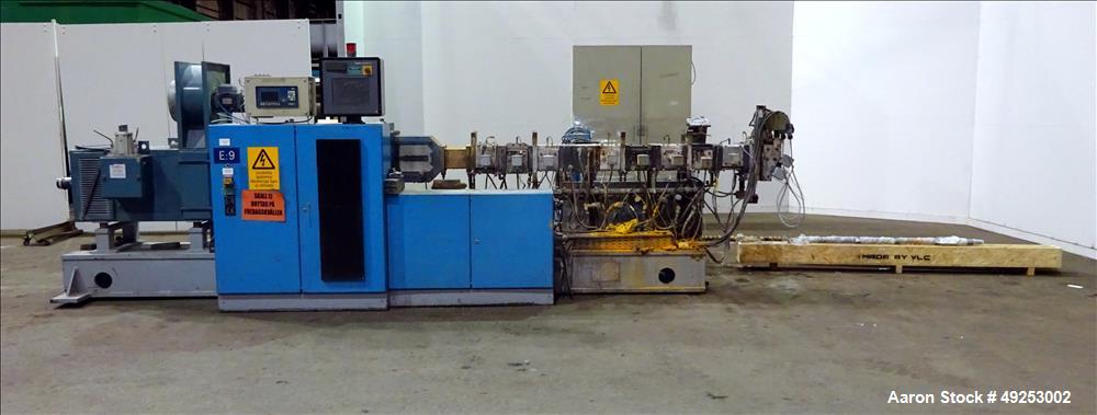 Used Coperion Werner & Pfleiderer Twin Screw Extruder Model ZSK 58 MCC.