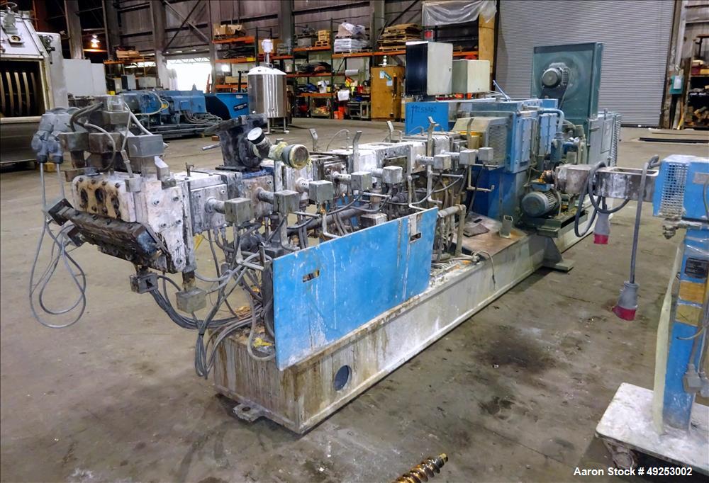 Used Coperion Werner & Pfleiderer Twin Screw Extruder Model ZSK 58 MCC.
