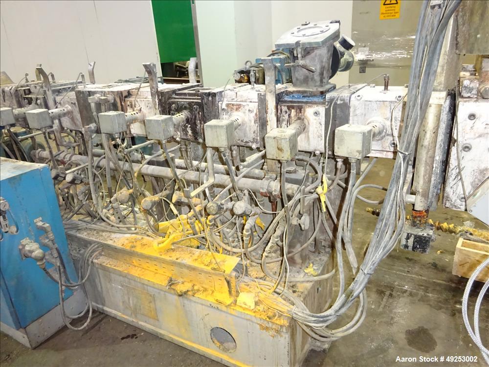 Used Coperion Werner & Pfleiderer Twin Screw Extruder Model ZSK 58 MCC.