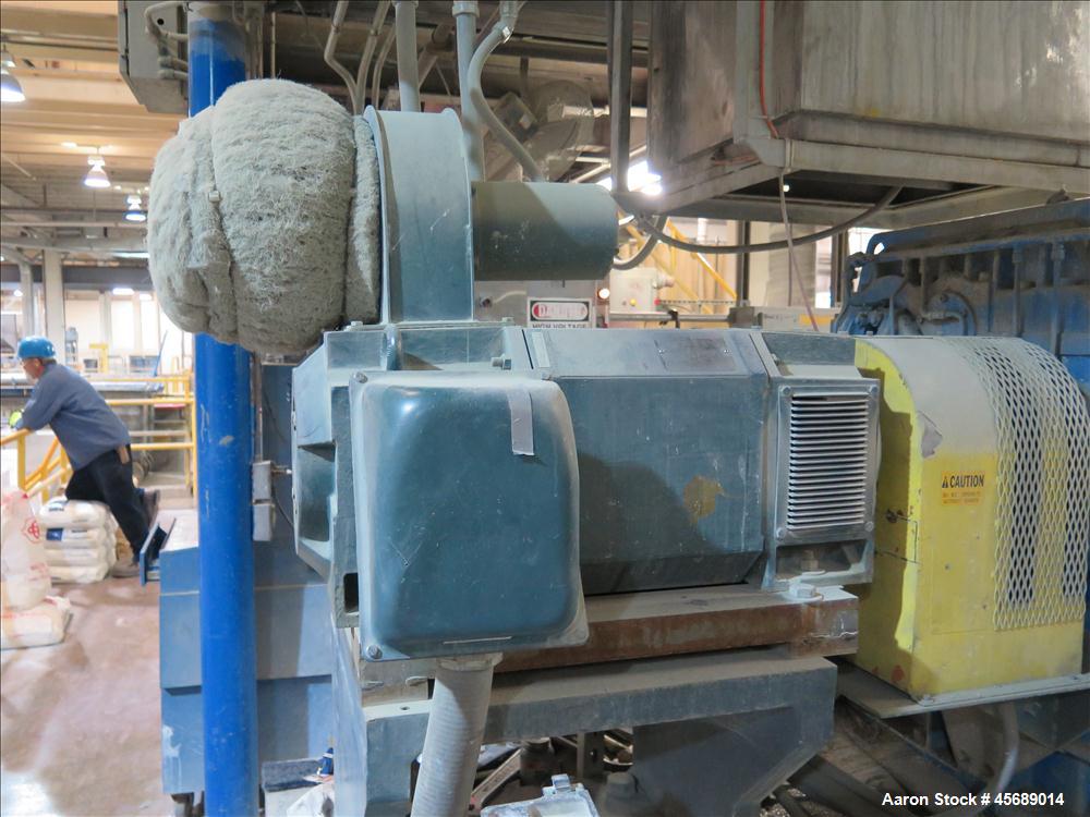 Used Werner & Pfleiderer 70mm Twin Screw Extruder, Model ZSK-70 SC.  New Baldor 150 HP AC motor,  Gearbox Rebuilt in 2011 by Coperion.  Includes; Schenck Accurate 902M Series Feeder, North American P...