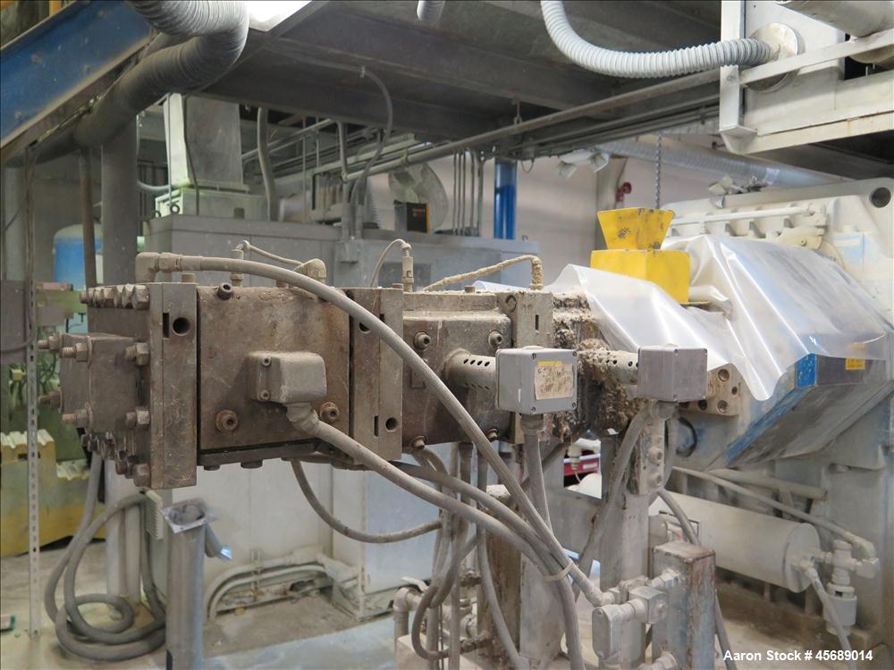 Used Werner & Pfleiderer 70mm Twin Screw Extruder, Model ZSK-70 SC.  New Baldor 150 HP AC motor,  Gearbox Rebuilt in 2011 by Coperion.  Includes; Schenck Accurate 902M Series Feeder, North American P...