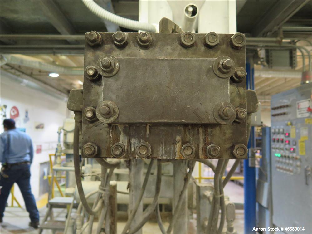 Used Werner & Pfleiderer 70mm Twin Screw Extruder, Model ZSK-70 SC.  New Baldor 150 HP AC motor,  Gearbox Rebuilt in 2011 by Coperion.  Includes; Schenck Accurate 902M Series Feeder, North American P...