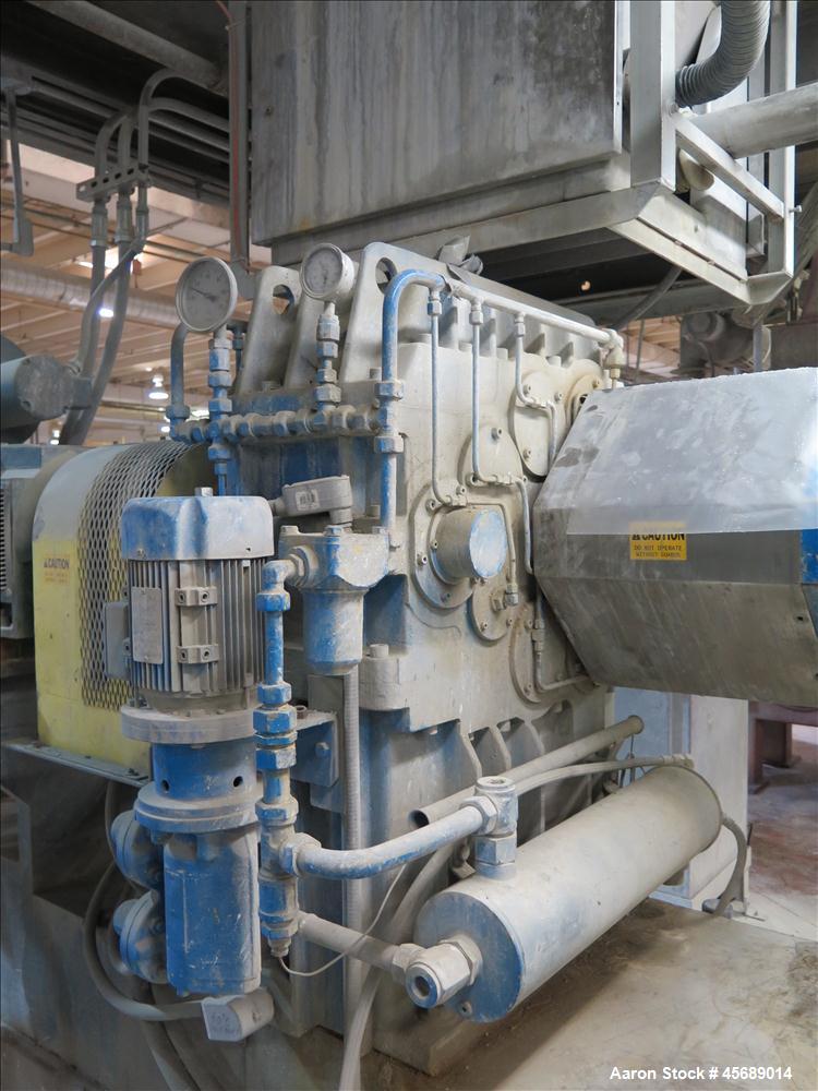 Used Werner & Pfleiderer 70mm Twin Screw Extruder, Model ZSK-70 SC.  New Baldor 150 HP AC motor,  Gearbox Rebuilt in 2011 by Coperion.  Includes; Schenck Accurate 902M Series Feeder, North American P...