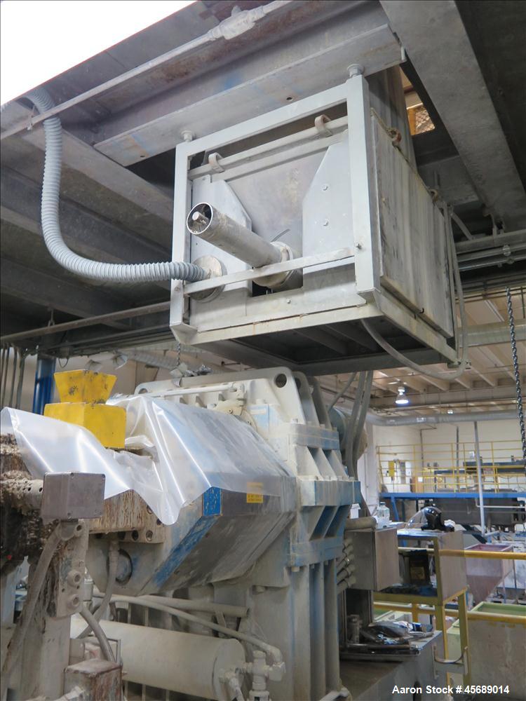 Used Werner & Pfleiderer 70mm Twin Screw Extruder, Model ZSK-70 SC.  New Baldor 150 HP AC motor,  Gearbox Rebuilt in 2011 by Coperion.  Includes; Schenck Accurate 902M Series Feeder, North American P...