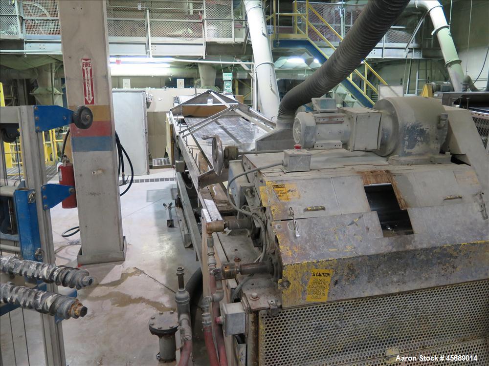 Used Werner & Pfleiderer 70mm Twin Screw Extruder, Model ZSK-70 SC.  New Baldor 150 HP AC motor,  Gearbox Rebuilt in 2011 by Coperion.  Includes; Schenck Accurate 902M Series Feeder, North American P...