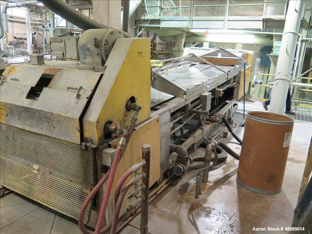 Used Werner & Pfleiderer 70mm Twin Screw Extruder, Model ZSK-70 SC.  New Baldor 150 HP AC motor,  Gearbox Rebuilt in 2011 by Coperion.  Includes; Schenck Accurate 902M Series Feeder, North American P...