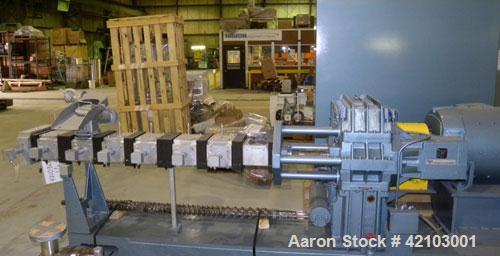 Used- Werner & Pfleiderer 70mm Twin Screw Extruder/ Compounder, Type ZSK 70W 175E. Co-Rotating intermeshing side by side scr...