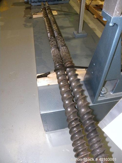 Used Werner & Pfleiderer 70mm Twin Screw Extruder/ Compounder, Type ZSK 70W 175E. Co-Rotating intermeshing side by side screw design. Approximate 28 to 1 L/D ratio. 6 Barrel sections, (1) vented with...