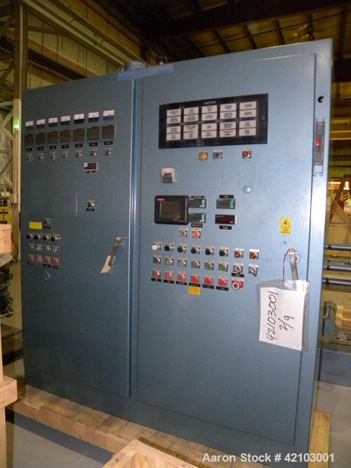 Used Werner & Pfleiderer 70mm Twin Screw Extruder/ Compounder, Type ZSK 70W 175E. Co-Rotating intermeshing side by side screw design. Approximate 28 to 1 L/D ratio. 6 Barrel sections, (1) vented with...