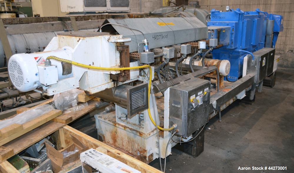 Used Werner Pfliederer Model ZSK70MC Twin Screw Extruder