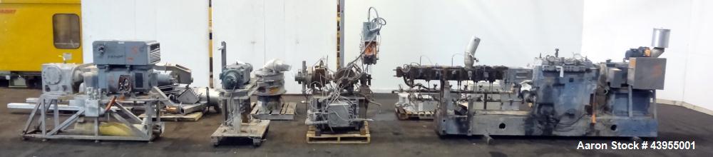 Used - Werner & Pfleiderer ZSK70 Underwater Pelletizing Line