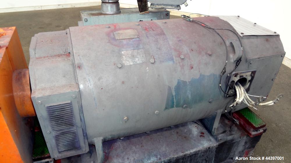 Used Werner & Pfleiderer 92mm Twin Screw Extruder, Type ZSK-92. Approximately 60 to 1 L/D ratio.  Co-rotating intermeshing side by side screw design.  14 Barrel sections, (1) feed section with a twin...