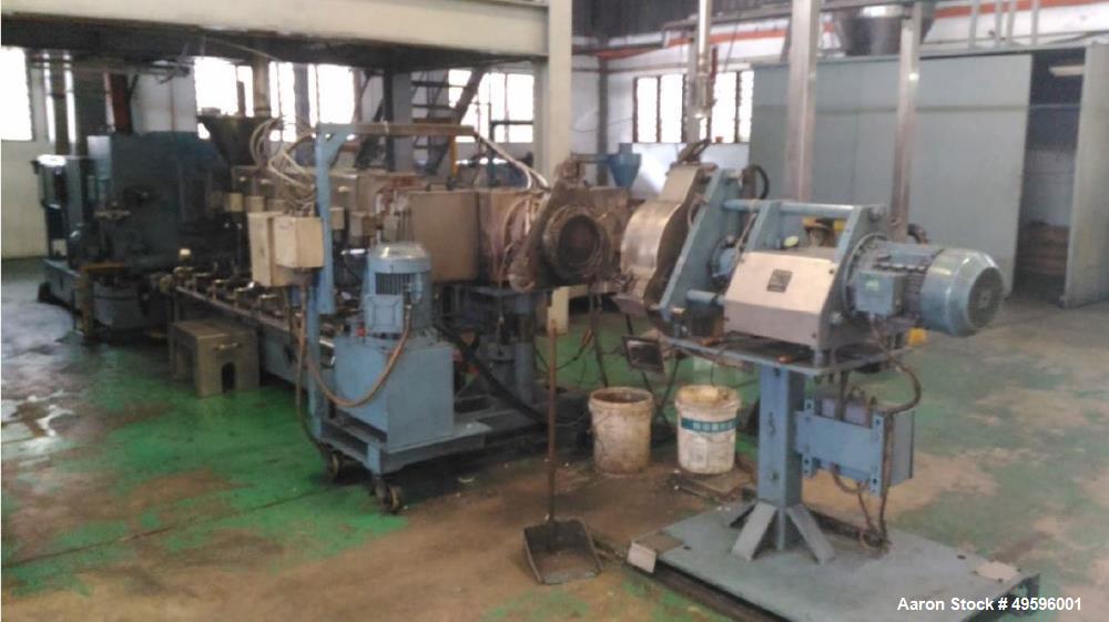 Used Werner & Pfleiderer Twin Screw Extruder. Model ZSK 92